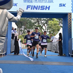 Race photo from KEMLU RUN 2026