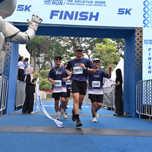 Race photo from KEMLU RUN 2026