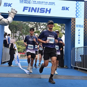Race photo from KEMLU RUN 2026