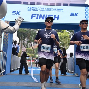 Race photo from KEMLU RUN 2026