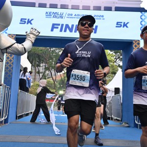 Race photo from KEMLU RUN 2026