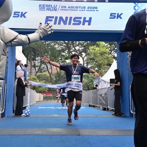 Race photo from KEMLU RUN 2026