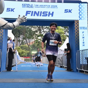 Race photo from KEMLU RUN 2026