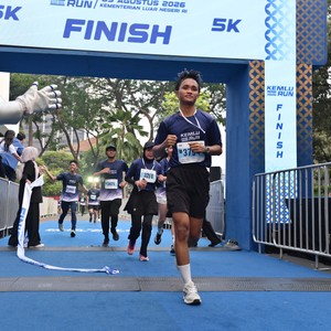 Race photo from KEMLU RUN 2026