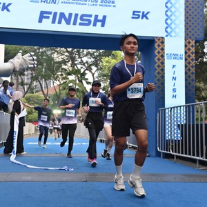 Race photo from KEMLU RUN 2026