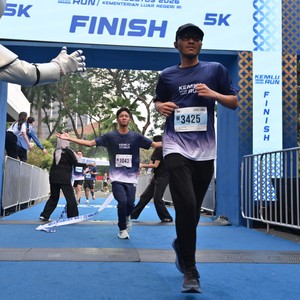 Race photo from KEMLU RUN 2026