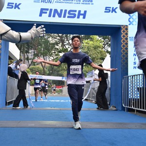 Race photo from KEMLU RUN 2026