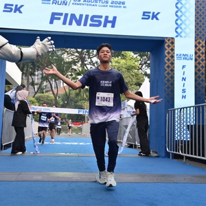 Race photo from KEMLU RUN 2026