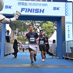 Race photo from KEMLU RUN 2026