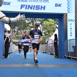 Race photo from KEMLU RUN 2026