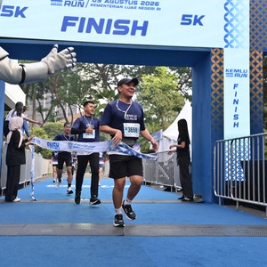 Race photo from KEMLU RUN 2026