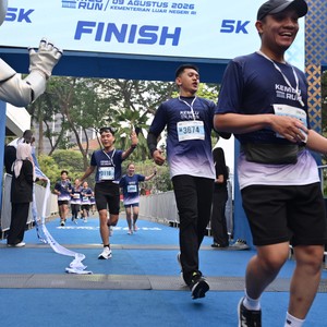 Race photo from KEMLU RUN 2026