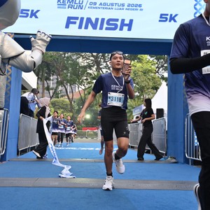 Race photo from KEMLU RUN 2026