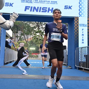 Race photo from KEMLU RUN 2026