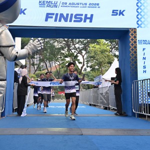 Race photo from KEMLU RUN 2026