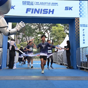 Race photo from KEMLU RUN 2026