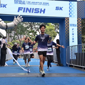 Race photo from KEMLU RUN 2026