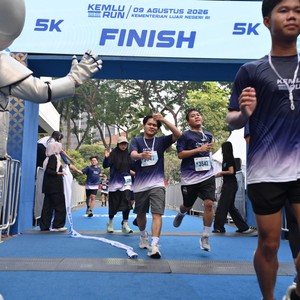 Race photo from KEMLU RUN 2026