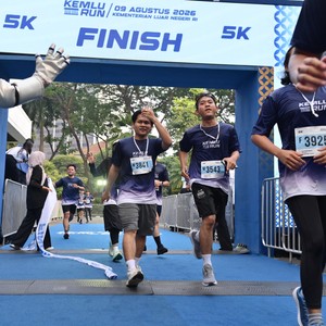 Race photo from KEMLU RUN 2026