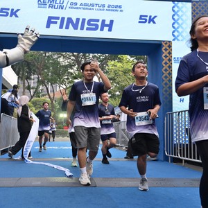 Race photo from KEMLU RUN 2026