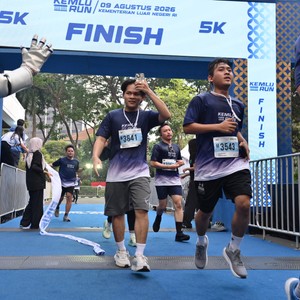 Race photo from KEMLU RUN 2026