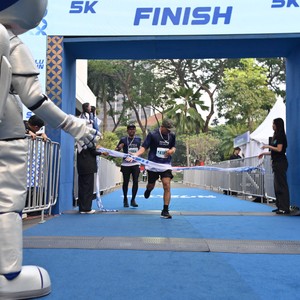 Race photo from KEMLU RUN 2026
