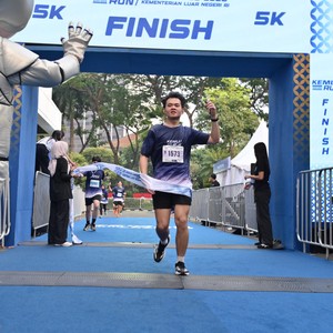 Race photo from KEMLU RUN 2026