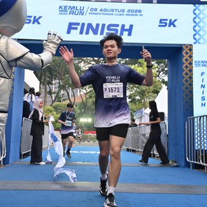 Race photo from KEMLU RUN 2026