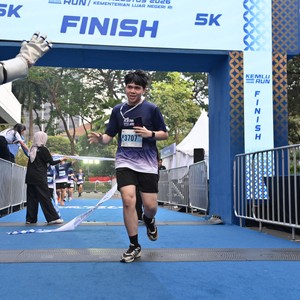 Race photo from KEMLU RUN 2026