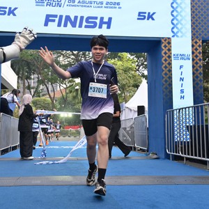 Race photo from KEMLU RUN 2026