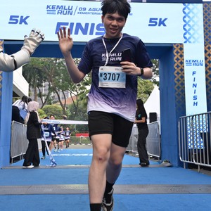 Race photo from KEMLU RUN 2026