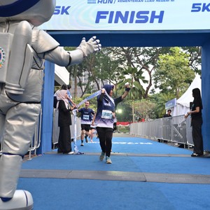 Race photo from KEMLU RUN 2026