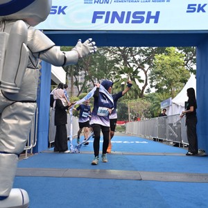 Race photo from KEMLU RUN 2026