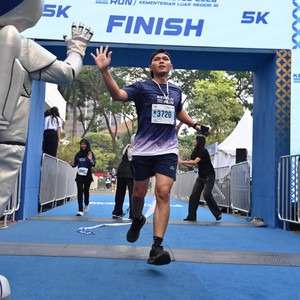 Race photo from KEMLU RUN 2026