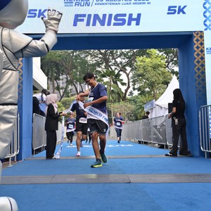 Race photo from KEMLU RUN 2026