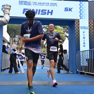 Race photo from KEMLU RUN 2026