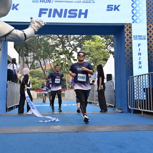 Race photo from KEMLU RUN 2026