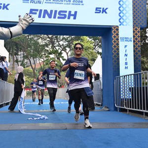 Race photo from KEMLU RUN 2026