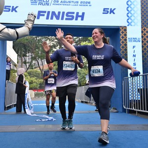 Race photo from KEMLU RUN 2026