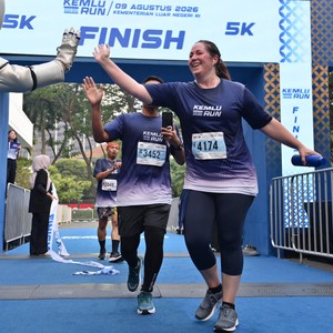 Race photo from KEMLU RUN 2026