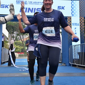 Race photo from KEMLU RUN 2026