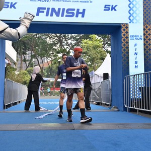 Race photo from KEMLU RUN 2026