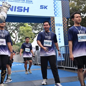 Race photo from KEMLU RUN 2026