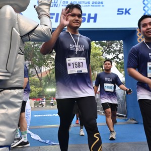 Race photo from KEMLU RUN 2026