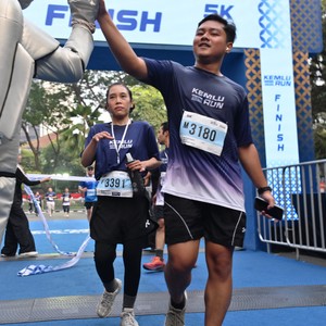 Race photo from KEMLU RUN 2026