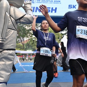 Race photo from KEMLU RUN 2026