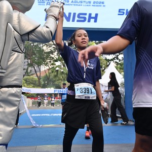 Race photo from KEMLU RUN 2026