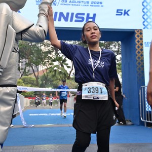 Race photo from KEMLU RUN 2026