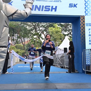 Race photo from KEMLU RUN 2026