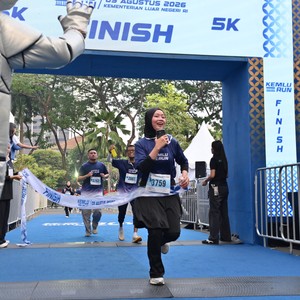 Race photo from KEMLU RUN 2026